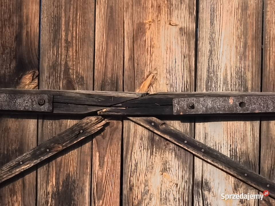 drewniane wierzeje 4 stare drewno deski stodoła Piotrówek