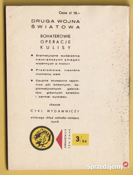 ŻÓŁTY TYGRYS W CELOWNIKU FERDYNANDY 1984