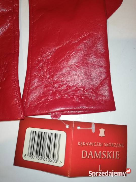 Rękawiczki skórzane damskie Nowe rozmiar L Pozostałe sprzedam