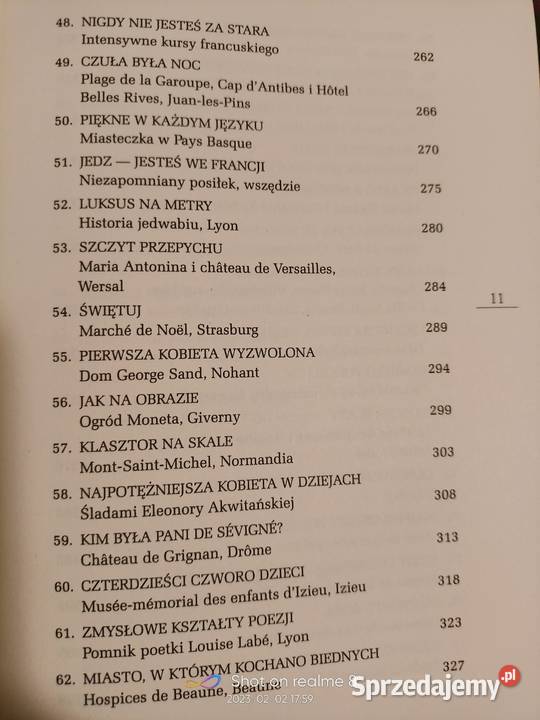 Tysiąc miejsc we Francji unikat okazy Księgarnia sprzedam