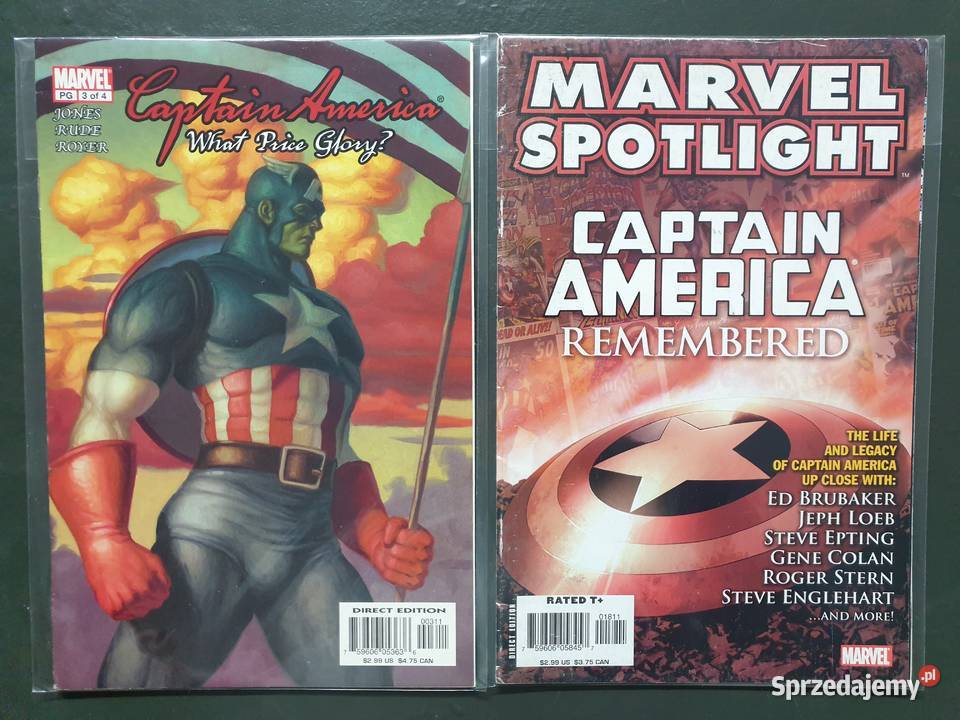 Captain America 7 oryginalnych komiksów Marvel pomorskie Gdynia