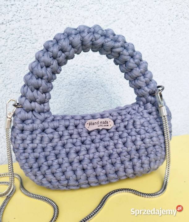 Torebka koszykowa crochet na łańcuszku Piotrków Trybunalski sprzedam
