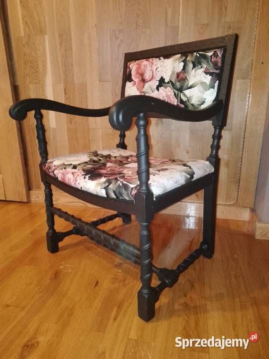 Fotel tron krzesło renowacji Meble