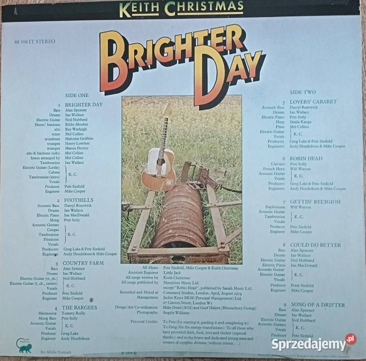 Keith Christmas brighter day winyl okazja Gdańsk