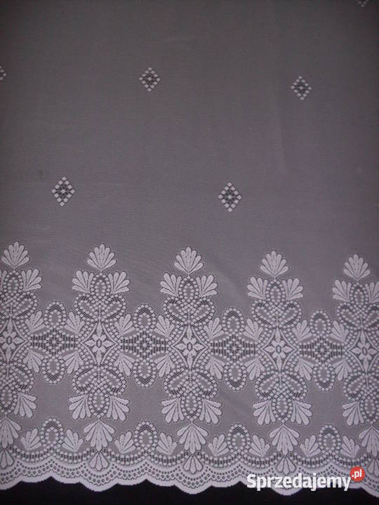firan gotowa długa 250 żakardowa biała Wrocław