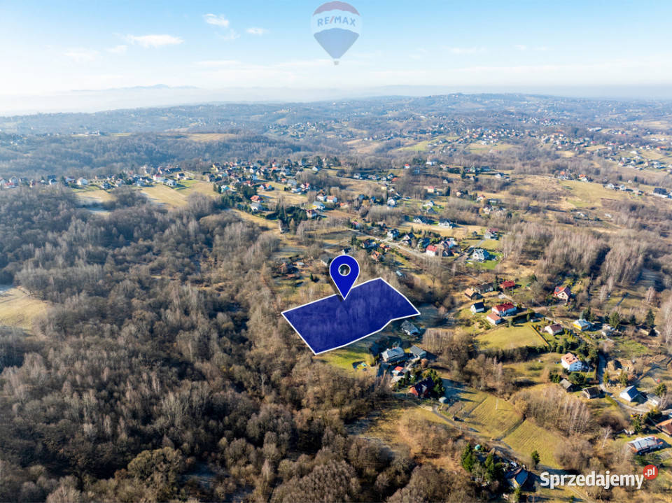 Budowlana działka w Golkowicah 7800m2 120m małopolskie Golkowice