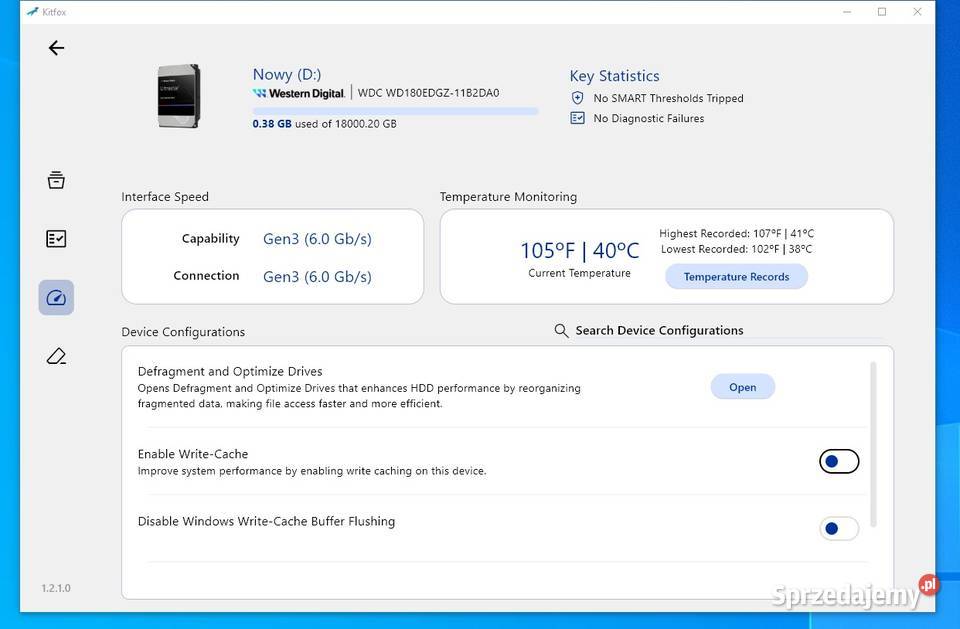 Dysk twardy WD WD180EDGZ 18TB SATA III 35 Łazy