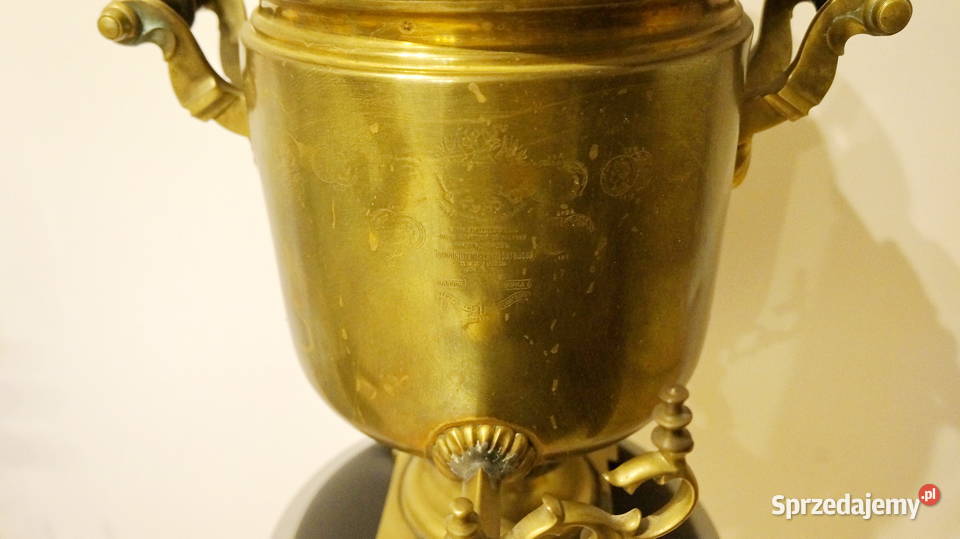 Oryginalny carski samowar z Tuły na węgiel Giżycko