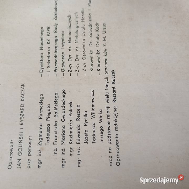 Zakłady mechaniczne ursus kolekcjonerskie Książki i Podręczniki pomorskie Gdańsk