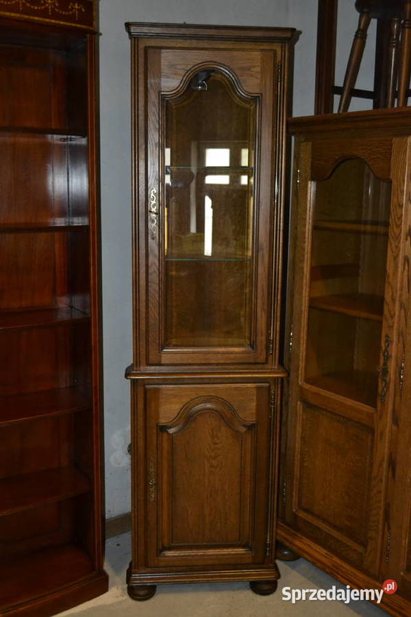 witryna szafka narożna dąb Meble Będzin