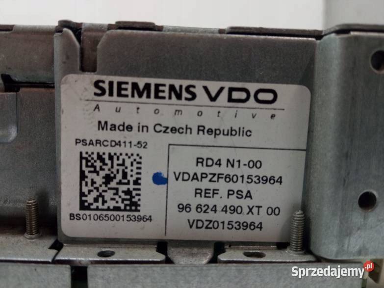 RADIO 96624490XT Citroen C2 I 20032009