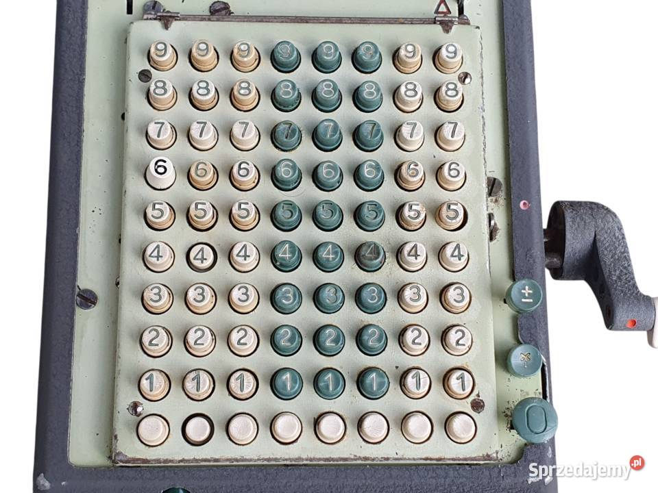 Stary Czechosłowacki kalkulator NISA mechaniczna Cieszyn
