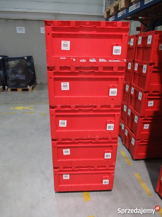 Używane pojemniki magazynowe czerwone 595400320
