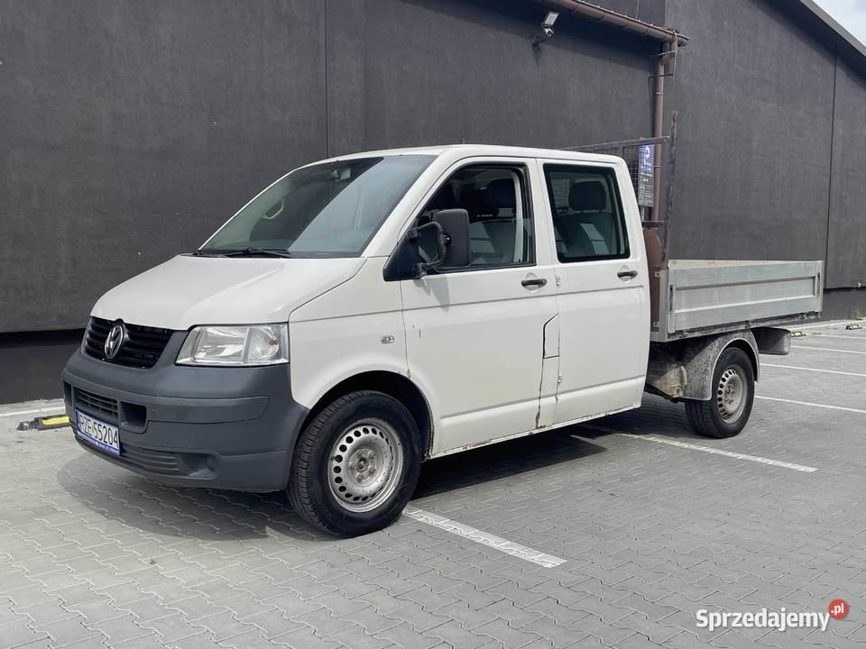 Volkswagen VW T5 DOKA 25 TDI 130 2004r 418100 welurowa tapicerka Rzeszów sprzedam