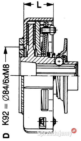 Sprzęgło cierne Walterscheid EK92 1 38 Z6