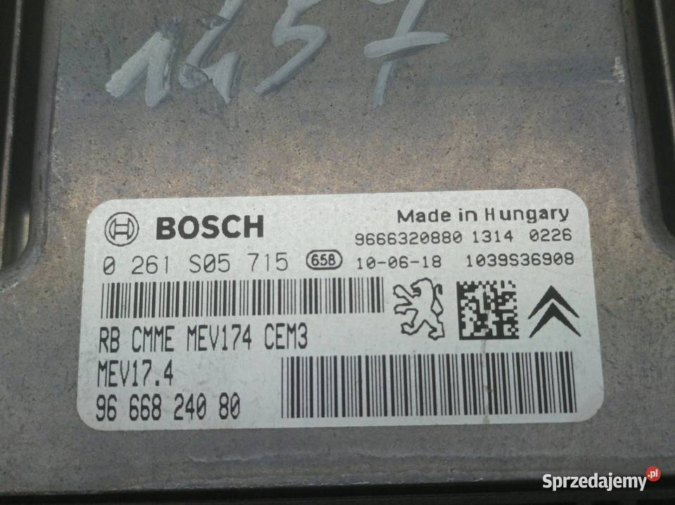 STEROWNIK SILNIKA 9666824080 0261S05715 16 D 119