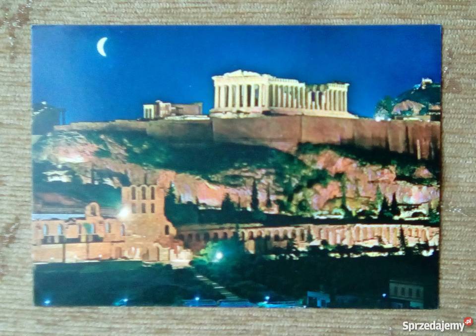 AKROPOL ATEŃSKI W NOCNYM OŚWIETLENIU Piszczac