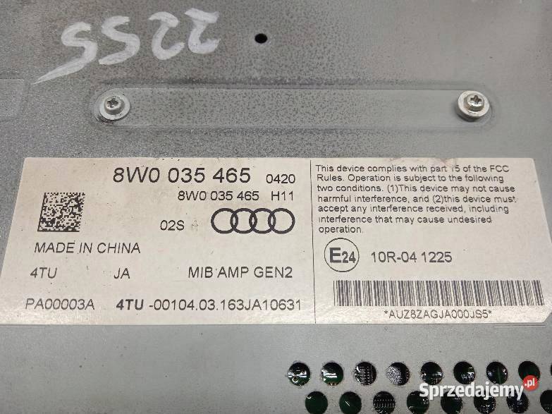 WZMACNIACZ RADIA AUDIO BANG 8W0035465 Audi A4 V osobowe sprzedam