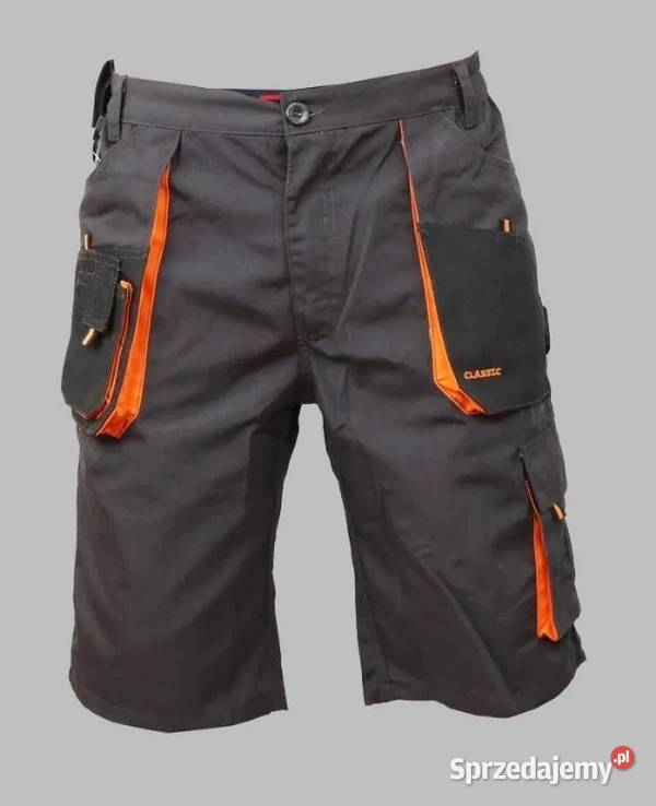 SPODNIE spodenki robocze krótkie POTRÓJNE SZWY Zabrze