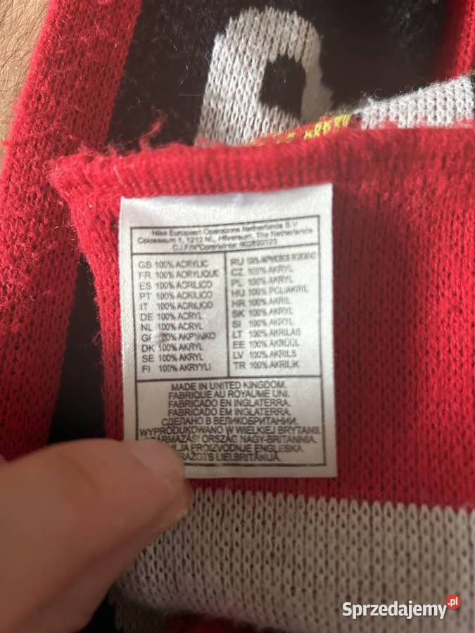 Vintage szal piłkarski MANCHESTER UNITED FC Nike