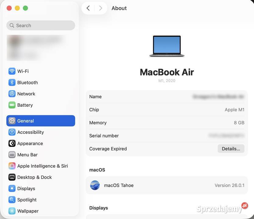 MacBook Air M1 8GB256GB Apple Warszawa