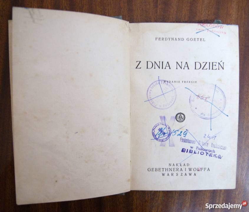 Ferdynand Goetel Z dnia na dzień 1931 Parczew