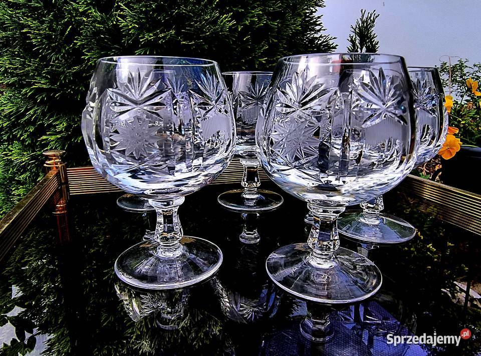 Kieliszki kryształowe do koniaku Klenica