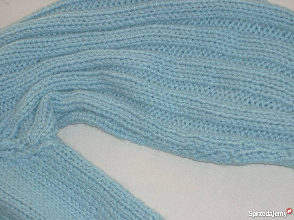 Ciepły Sweter Ażur Perełki j nowy M 36 38 długi Swetry i golfy Nowy Sącz