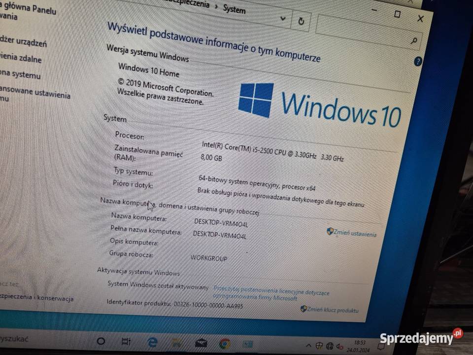 Komputer hp pro 3500 Klasy Core i5 sprzedam
