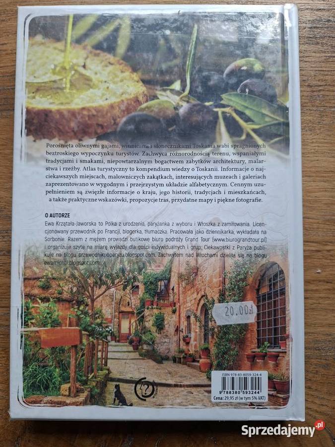 Atlas turystyczny ToskaniiE Krzątała Jaworska Mapy i przewodniki Kraków