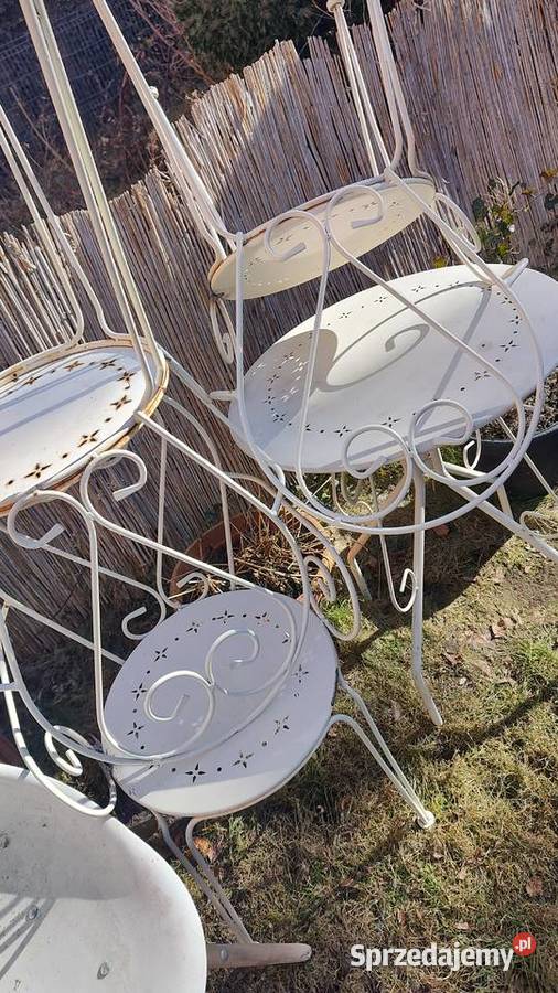 Stoł i 3xkrzeszła retro styl pomorskie