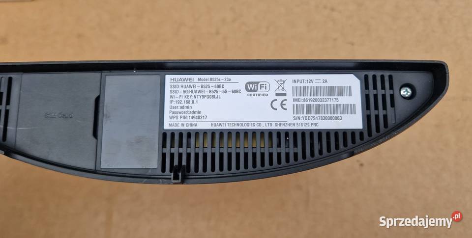 Router LTE B525 HUAWEI model B525S23a Bydgoszcz sprzedam