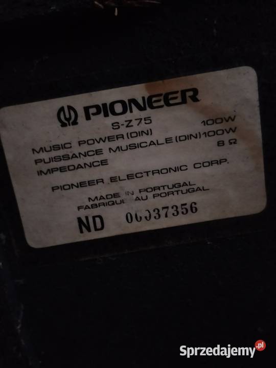 Kolumny głośnikowe Pioneer SZ75 Wieże i miniwieże Kłobuck