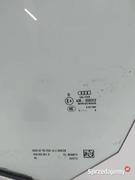 SZYBA DRZWI LEWY PRZÓD KLEJONA Audi A7 I