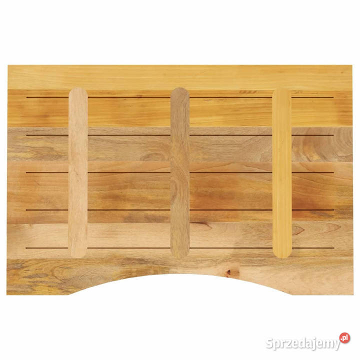 Blat biurka z wycięciem 90x60x25 surowe drewno Blaty Warszawa sprzedam
