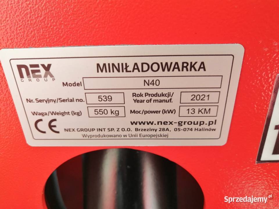 Mini ładowarka Nex N40 Honda bobcat weideman Cieszyn
