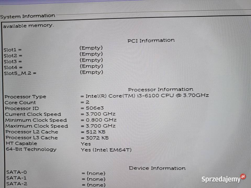 Procesor Intel i3 6100 socket 1151 Kraków