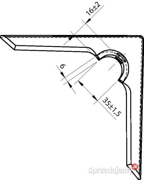 Gęsiostopa 150x6 mm 2otw CP100303 sprzedam