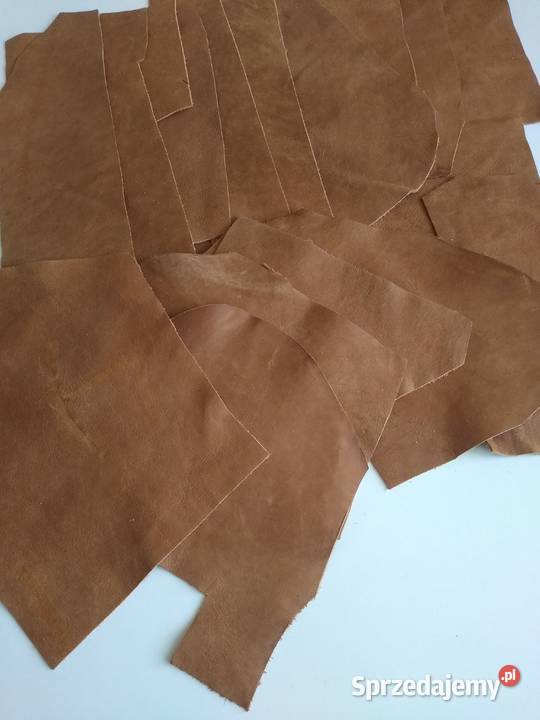 Skóra 325 g Licowa Włoska średnie i małe kawałki Gdańsk sprzedam