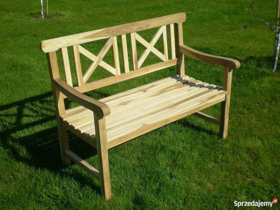 Ławka Classic z drewna ezgotycznego teak tik tek Kołobrzeg