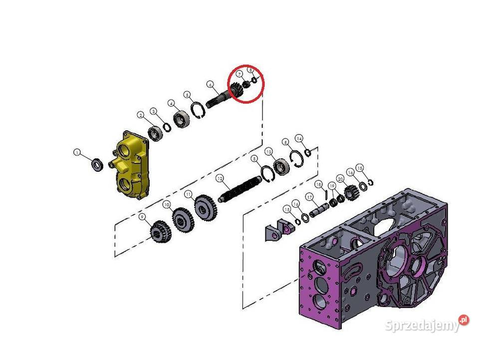 Łożysko igiełkowe 15x148 mm skrzyni Mitsubishi Skrzynia biegów podkarpackie Tajęcina