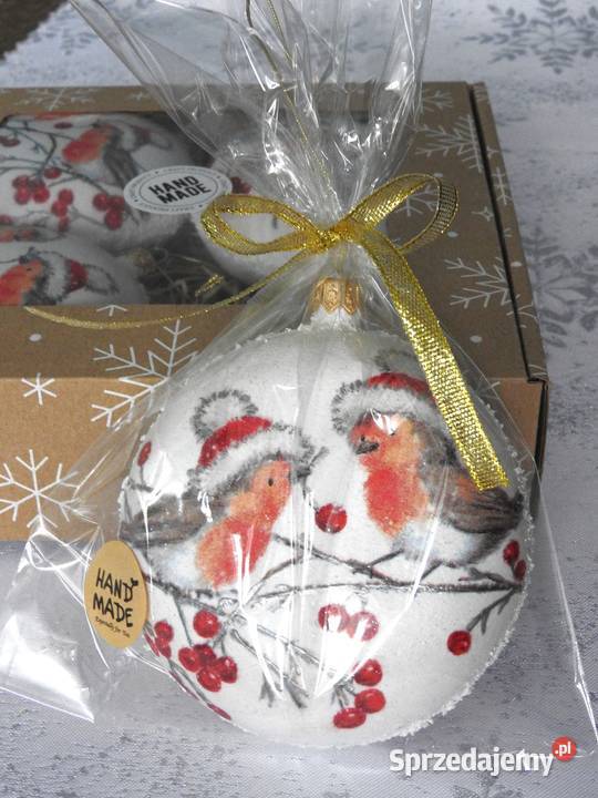 Zestaw 4 bombek handmade prezent święta Bytom