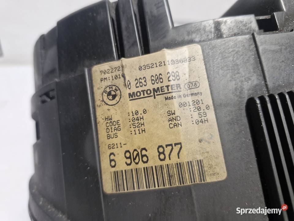 6906877 BMW E46 LICZNIK ZEGARY EUROPA