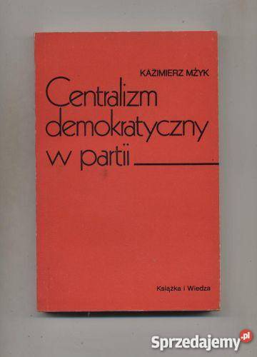 Centralizm demokratyczny w partii