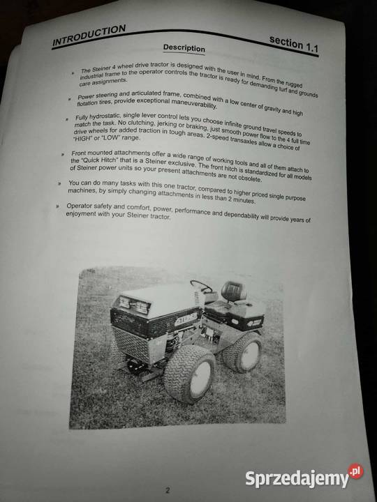 Traktor Ransomes Turftrak 4 4x4 leśny ogrodniczy Wysokie Mazowieckie