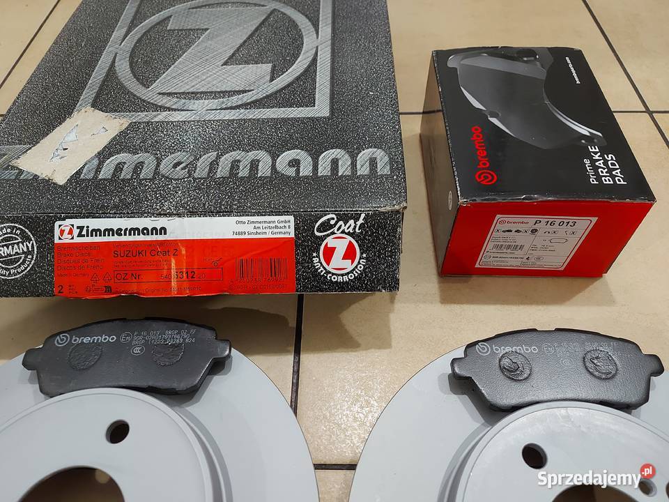 Nowe Tarcze 252mm klocki ZESTAW Przód Brembo osobowe