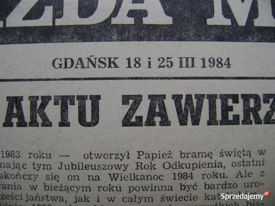 Starocie z PRL Dewocjonalia Katolicka gazeta Gdynia