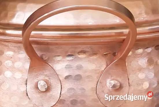 Ręcznie wykonany garnek z miedzi gruby garnek Świdnica