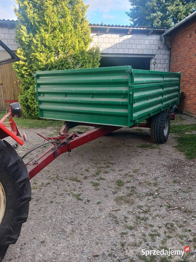 Przyczepa rolnicza 3 stronny kiper nieuszkodzony Łukawa
