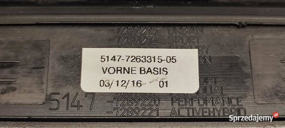 BMW F20 LISTWY PROGOWE KOMPLET 7263315 osobowe sprzedam